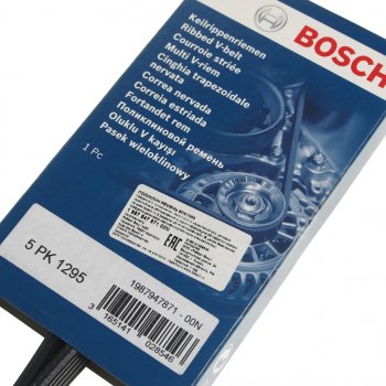 799 р. Ремень приводной поликлиновой 5PK1295 BOSCH BOSCH 1987947871 BOSCH 1987947871  с доставкой в г. Пермь. Увеличить фотографию 2