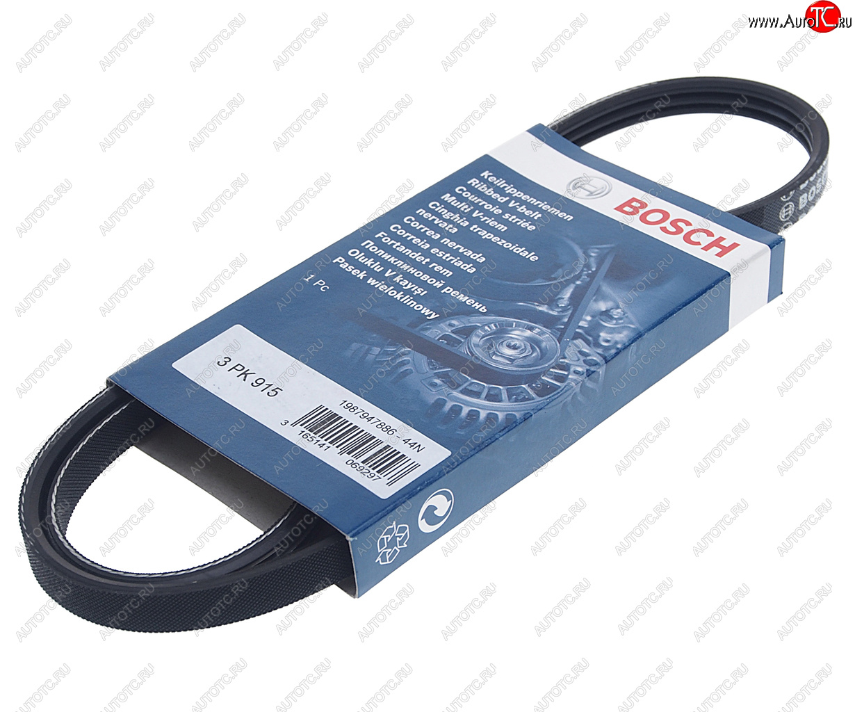 449 р. Ремень приводной поликлиновой 3РК915 BOSCH BOSCH 1987947886  с доставкой в г. Пермь