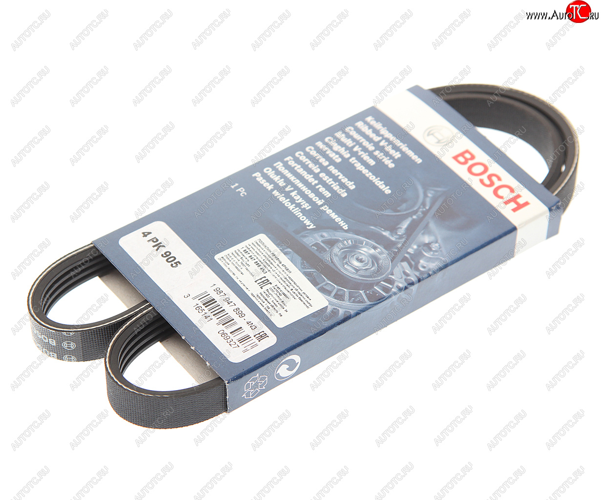 599 р. Ремень приводной поликлиновой 4PK905 BOSCH BOSCH 1987947899  с доставкой в г. Пермь