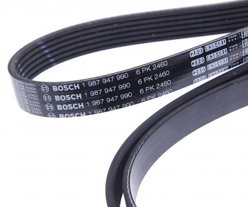 2 089 р. Ремень приводной поликлиновой 6PK2460 BOSCH BOSCH 1987947990  с доставкой в г. Пермь. Увеличить фотографию 2