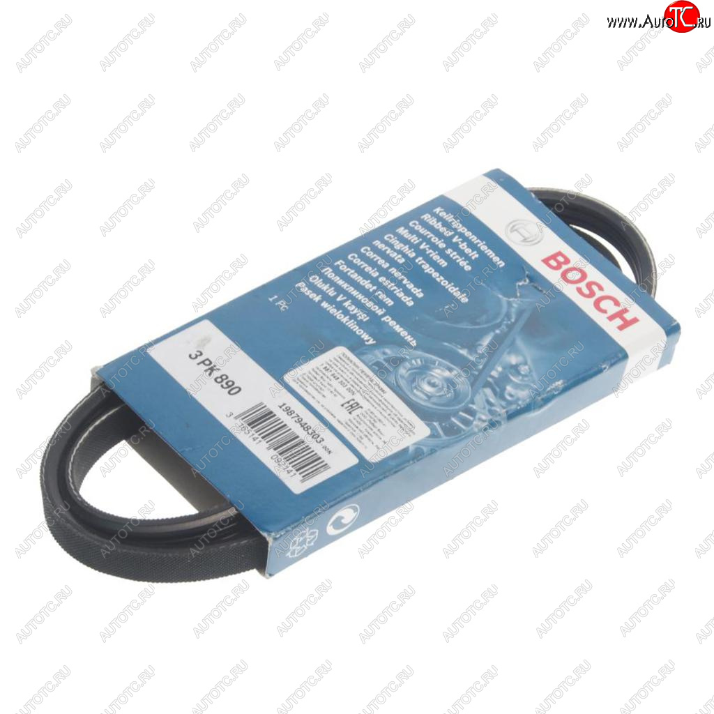 699 р. Ремень приводной поликлиновой 3PK890 BOSCH BOSCH 1987948303 BOSCH 1987948303  с доставкой в г. Пермь