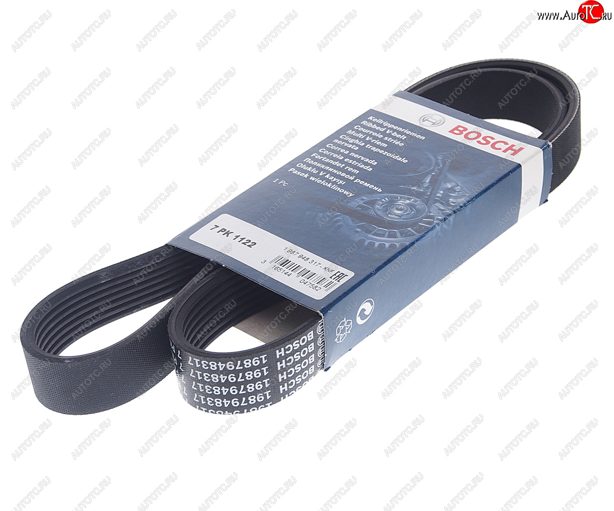 1 249 р. Ремень приводной поликлиновой 7PK1125 NISSAN Juke (10-) генератора BOSCH BOSCH 1987948317  с доставкой в г. Пермь