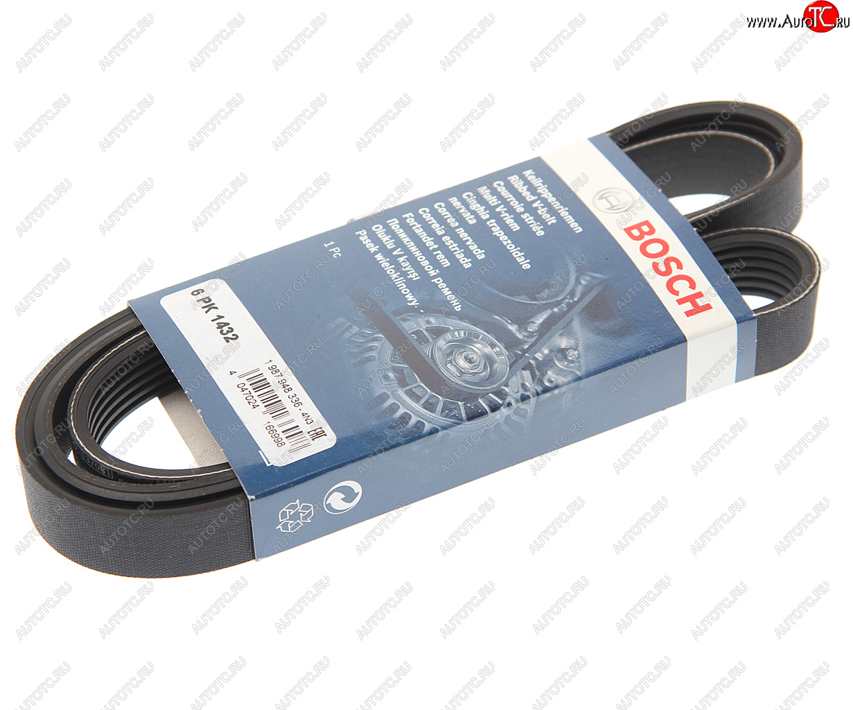 1 089 р. Ремень приводной поликлиновой 6PK1432 BOSCH BOSCH 1987948336  с доставкой в г. Пермь