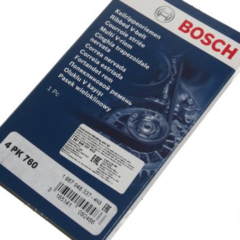459 р. Ремень приводной поликлиновой 4PK760 BOSCH BOSCH 1987948337 BOSCH 1987948337  с доставкой в г. Пермь. Увеличить фотографию 2