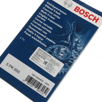 699 р. Ремень приводной поликлиновой 5PK950 BOSCH BOSCH 1987948400 BOSCH 1987948400  с доставкой в г. Пермь. Увеличить фотографию 2