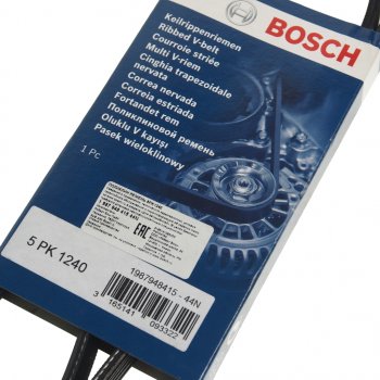 839 р. Ремень приводной поликлиновой 5PK1240 BOSCH BOSCH 1987948415 BOSCH 1987948415  с доставкой в г. Пермь. Увеличить фотографию 2