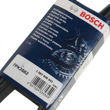 2 299 р. Ремень приводной поликлиновой 7РК 2682 BOSCH BOSCH 1987948441  с доставкой в г. Пермь. Увеличить фотографию 2