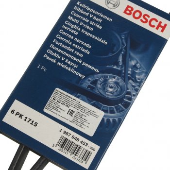 1 069 р. Ремень приводной поликлиновой 6PK1715 BOSCH BOSCH 1987948453 BOSCH 1987948453  с доставкой в г. Пермь. Увеличить фотографию 2