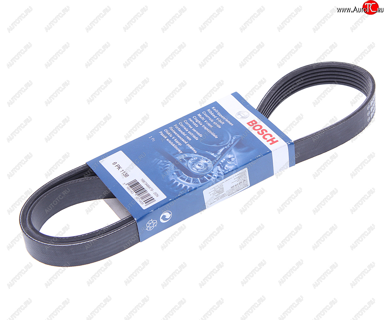 979 р. Ремень приводной поликлиновой 6PK1138 BOSCH BOSCH 1987948479  с доставкой в г. Пермь