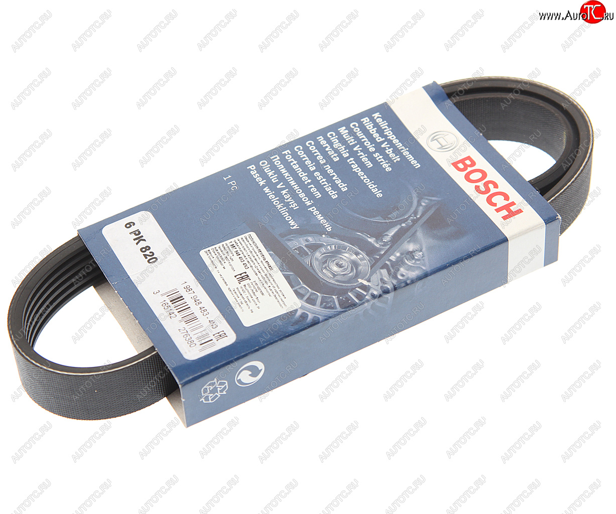 769 р. Ремень приводной поликлиновой 6PK820 BOSCH BOSCH 1987948483  с доставкой в г. Пермь