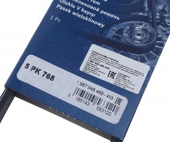 899 р. Ремень приводной поликлиновой 5PK768 SMART BOSCH BOSCH 1987948489 BOSCH 1987948489  с доставкой в г. Пермь. Увеличить фотографию 2