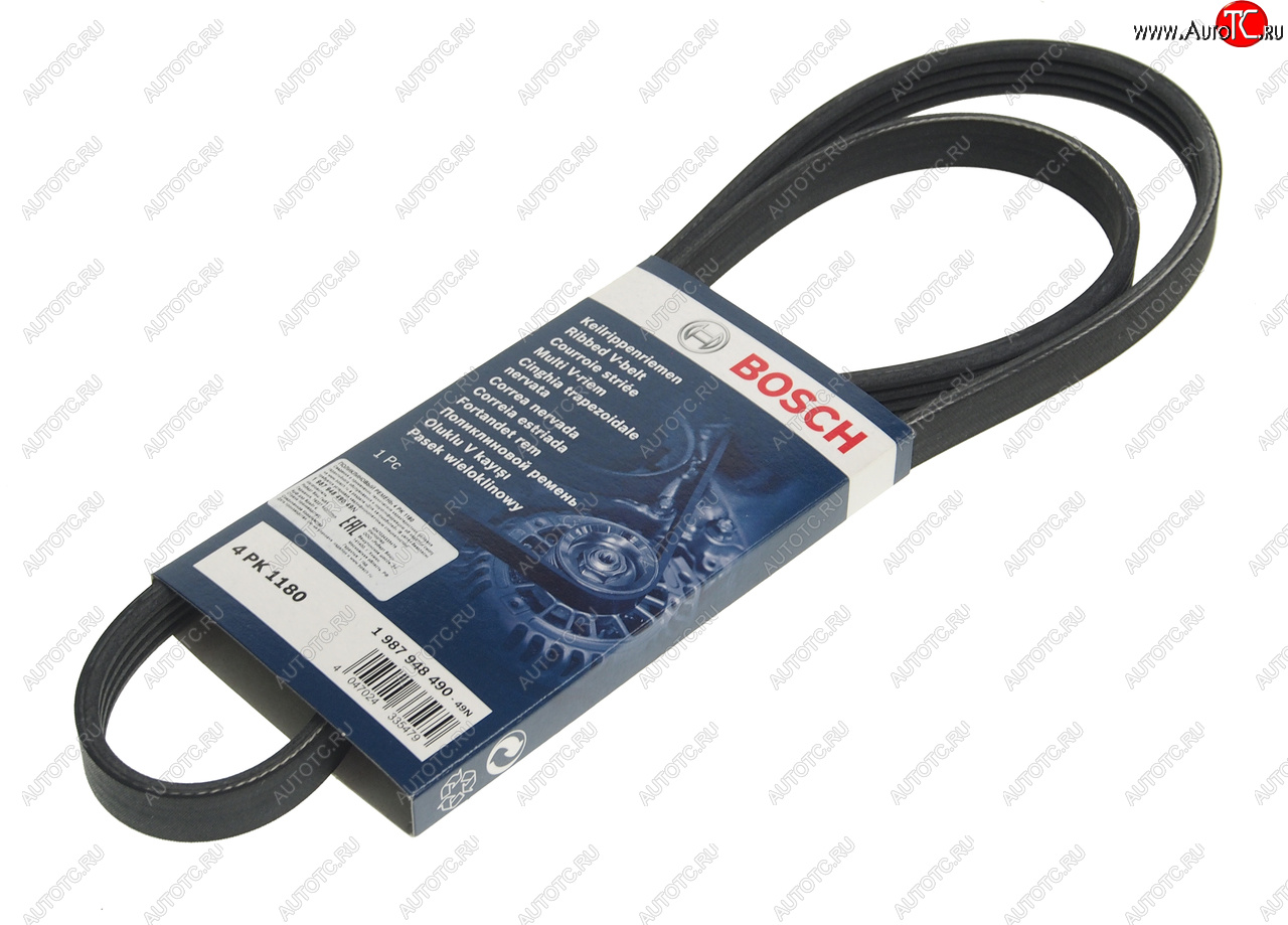 799 р. Ремень приводной поликлиновой 4PK1180 BOSCH BOSCH 1987948490 BOSCH 1987948490  с доставкой в г. Пермь