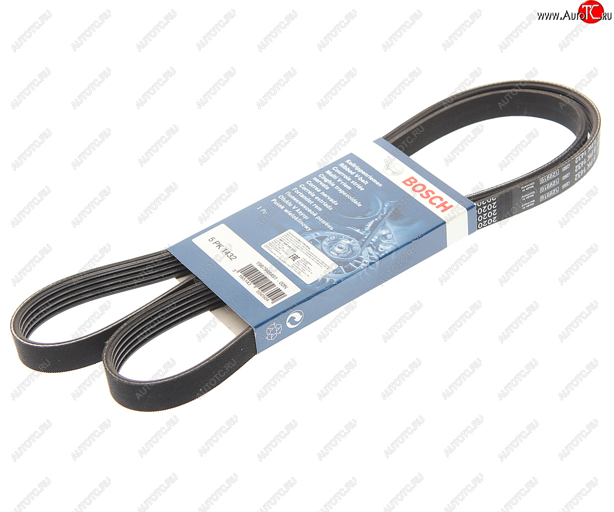 1 089 р. Ремень приводной поликлиновой 5PK1432 AUDI A4 (98-) генератора BOSCH BOSCH 1987948491  с доставкой в г. Пермь