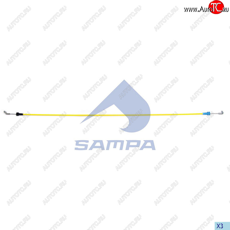 349 р. Трос КАМАЗ-5490 MERCEDES Atego привода замка двери правой SAMPA SAMPA 200.264  с доставкой в г. Пермь