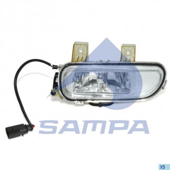 2 399 р. Фара противотуманная КАМАЗ-5490 MERCEDES левая SAMPA SAMPA 201.039  с доставкой в г. Пермь. Увеличить фотографию 1