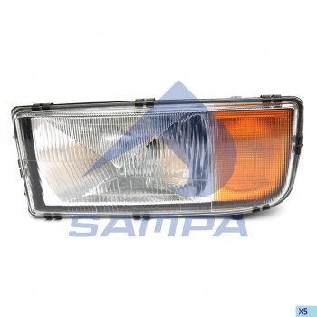 4 999 р. Фара MERCEDES Actros (96-04) с желтым уп левая SAMPA SAMPA 201.125  с доставкой в г. Пермь. Увеличить фотографию 1