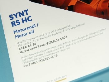 6 349 р. Масло моторное HIGHTEC SYNT RS A1B1 5W20 синт.5л ROWE ROWE 20186-0050-99  с доставкой в г. Пермь. Увеличить фотографию 2