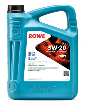 6 349 р. Масло моторное HIGHTEC SYNT RS A1B1 5W20 синт.5л ROWE ROWE 20186-0050-99  с доставкой в г. Пермь. Увеличить фотографию 3
