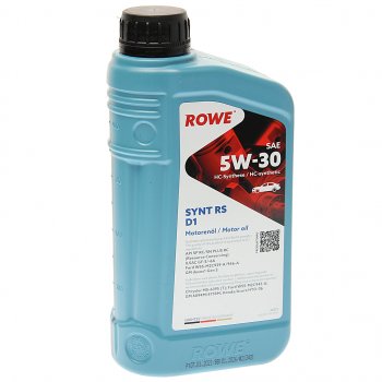 1 449 р. Масло моторное HIGHTEC SYNT RS D1 SPRCSNGF-56A 5W30 синт.1л ROWE ROWE 20212-0010-99  с доставкой в г. Пермь. Увеличить фотографию 1