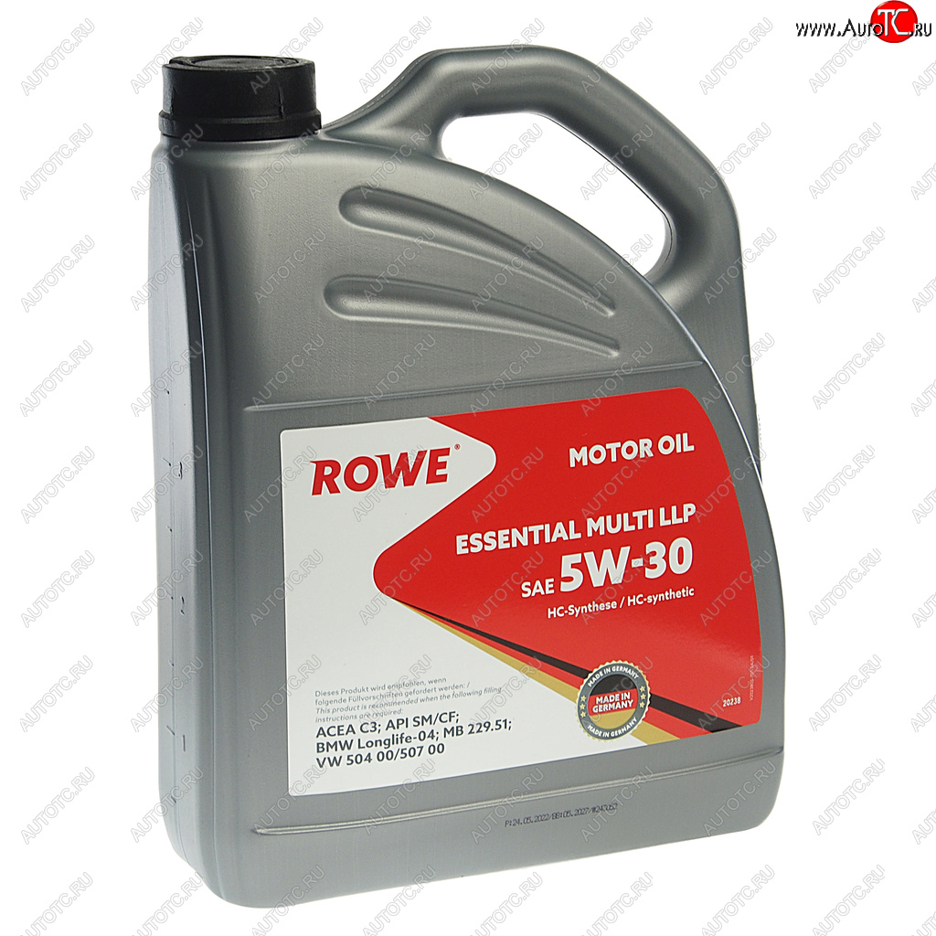 6 899 р. Масло моторное ESSENTIAL MULTI LLP 5W30 синт.4л ROWE ROWE 20238-453-2a  с доставкой в г. Пермь