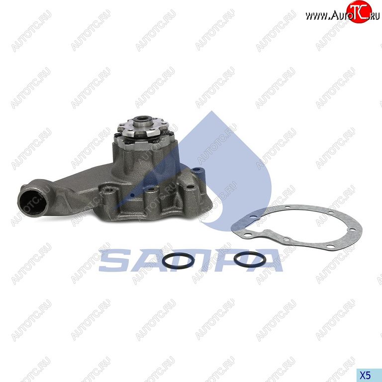 7 299 р. Насос водяной MERCEDES дв.OM366 SAMPA SAMPA 202.490  с доставкой в г. Пермь