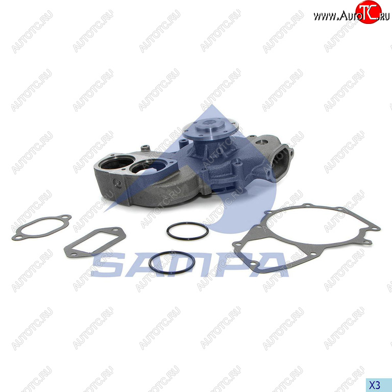 8 599 р. Насос водяной MERCEDES дв.OM401-OM447 SAMPA SAMPA 202.494  с доставкой в г. Пермь
