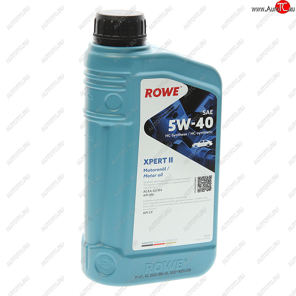 1 269 р. Масло моторное HIGHTEC EXPERT II 5W40 синт.1л ROWE ROWE 20329-0010-99  с доставкой в г. Пермь