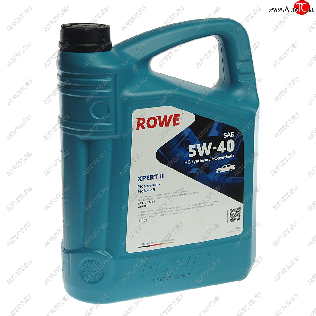 4 549 р. Масло моторное HIGHTEC EXPERT II 5W40 синт.4л ROWE ROWE 20329-0040-99  с доставкой в г. Пермь