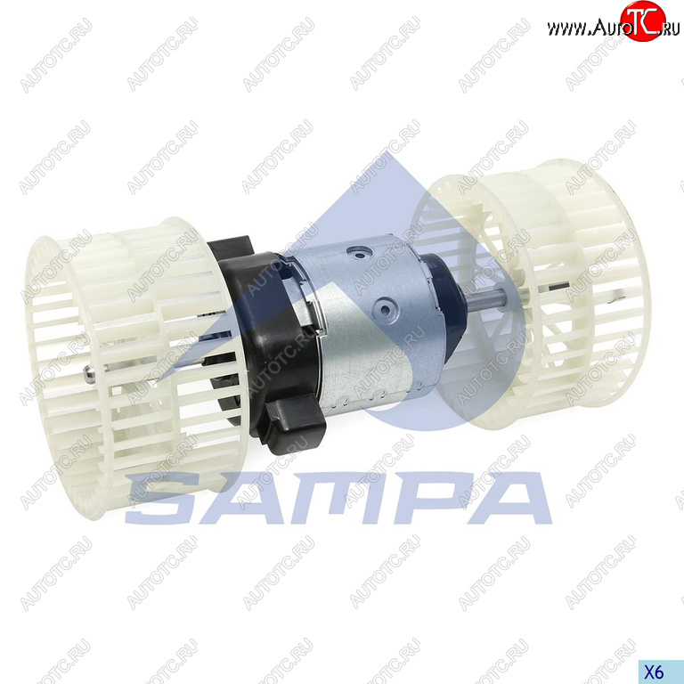 5 299 р. Мотор отопителя КАМАЗ-5490 MERCEDES Actros MP2,MP3 (03-) с крыльчаткой SAMPA SAMPA 203.496  с доставкой в г. Пермь