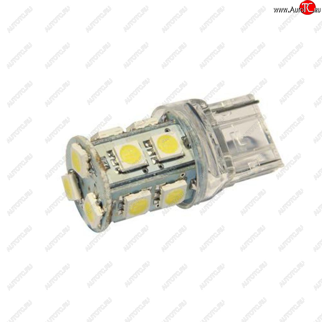 61 р. Лампа светодиодная 24V W21W W3x16d бесцокольная 13 светодиодов Yellow MEGAPOWER MEGAPOWER-AUTOMOTIVE 20384y-24  с доставкой в г. Пермь