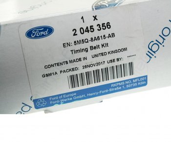 7 399 р. Комплект ГРМ FORD Focus 2,Fusion (02-) (1.21.6) OE FORD 2045356  с доставкой в г. Пермь. Увеличить фотографию 4