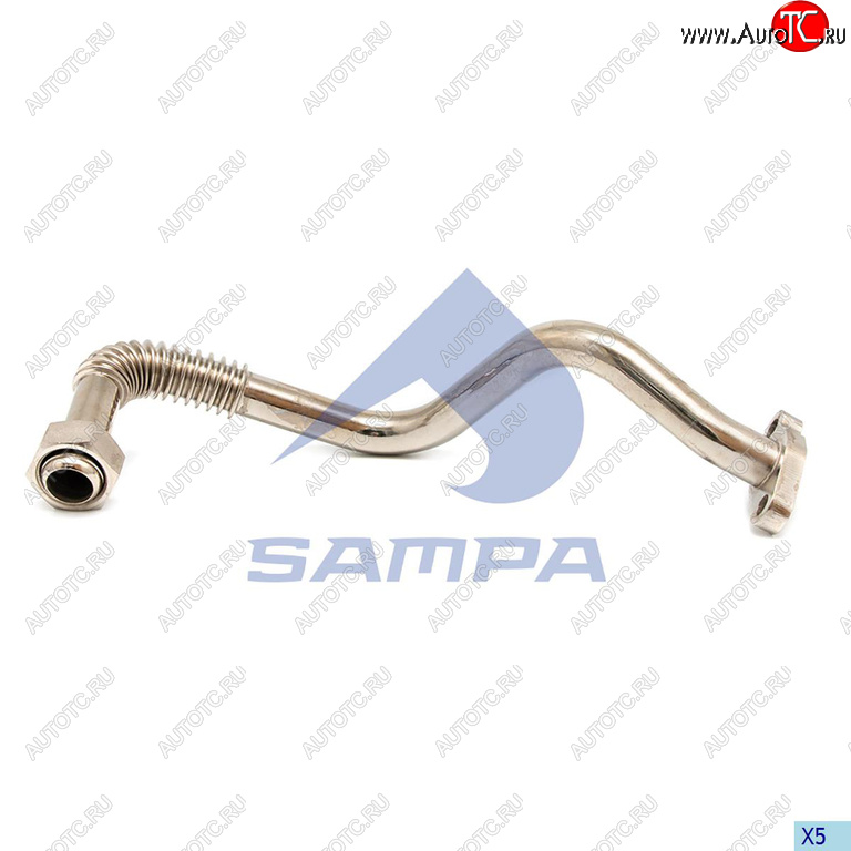 5 199 р. Трубка MERCEDES масляная турбокомпрессора обратная SAMPA SAMPA 205.165  с доставкой в г. Пермь