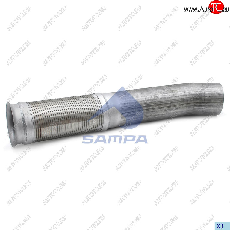 4 189 р. Труба приемная глушителя MERCEDES с гофрой SAMPA SAMPA 205.252  с доставкой в г. Пермь