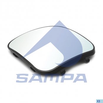 1 039 р. Элемент зеркальный КАМАЗ-5490 MERCEDES Axor с подогревом (панорама) SAMPA SAMPA 206.324  с доставкой в г. Пермь. Увеличить фотографию 1