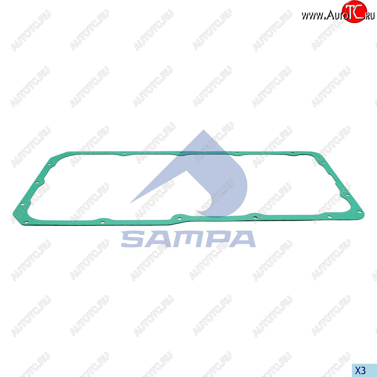 799 р. Прокладка MERCEDES дв.OM402,LA картера масляного SAMPA SAMPA 206.328  с доставкой в г. Пермь