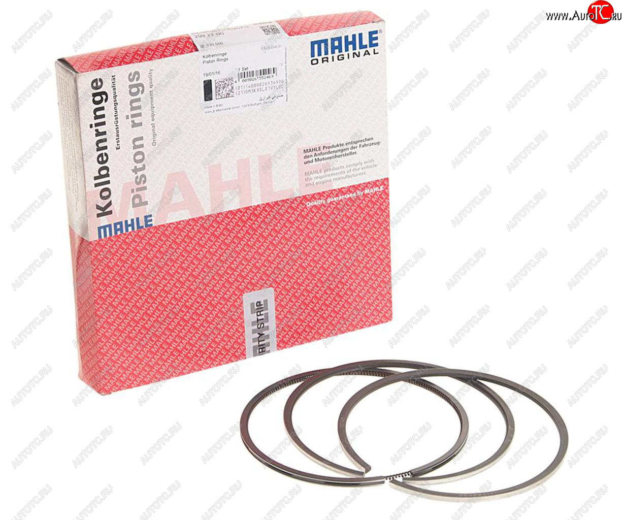 3 499 р. Кольца поршневые MAN (D2066) d=120.00 (на 1 поршень) MAHLE MAHLE 20922n0  с доставкой в г. Пермь
