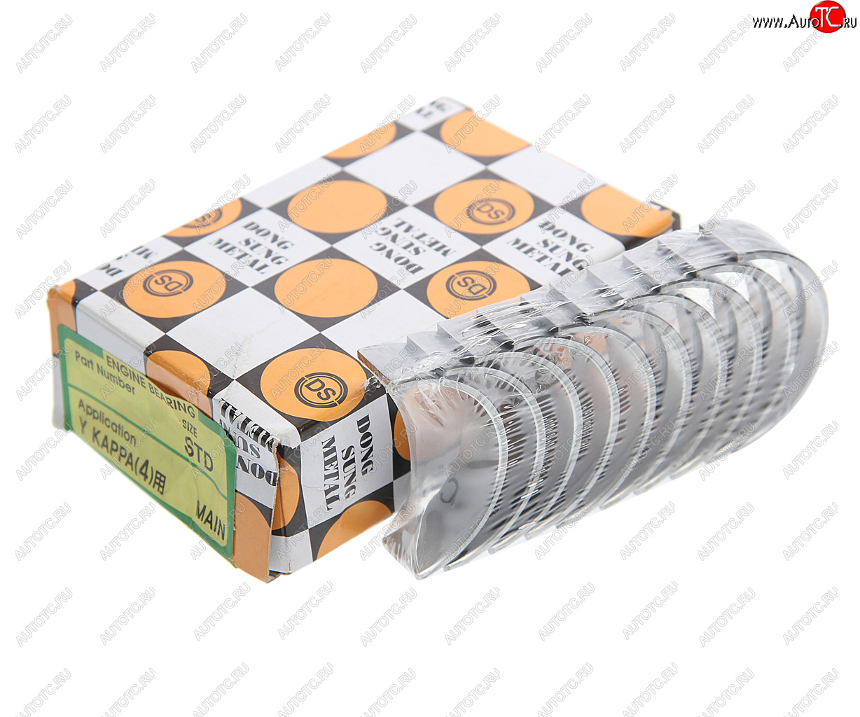 1 379 р. Вкладыши KIA Rio (11-),Picanto (11-) (1.2) коренные STD комплект (10шт.) DS DS 21020-03140  с доставкой в г. Пермь