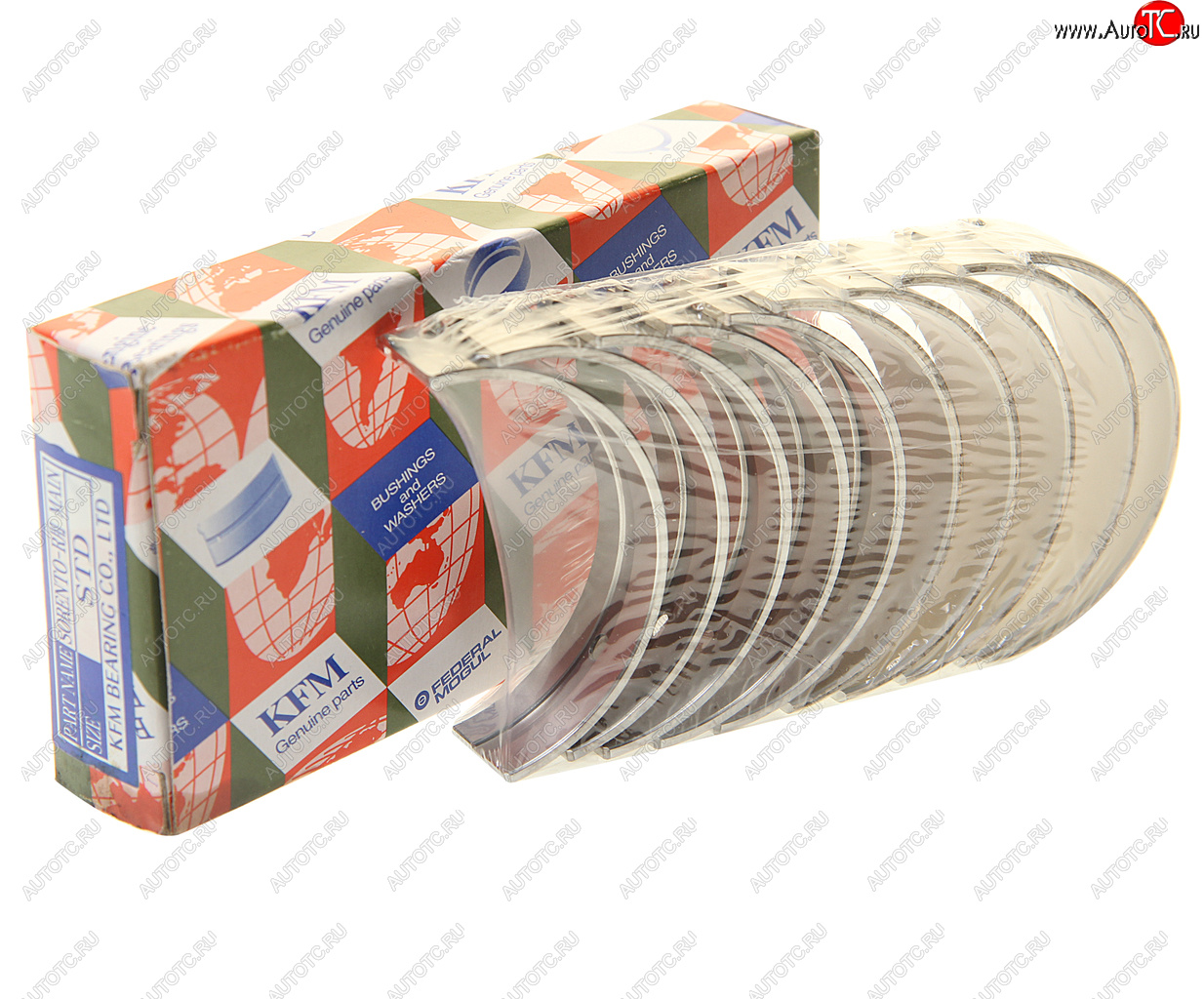 3 499 р. Вкладыши HYUNDAI Santa Fe (10-) (2.2),ix35 (10-) (2.0) (TCI) коренные STD комплект (10шт.) KFM KFM 21020-2f903  с доставкой в г. Пермь