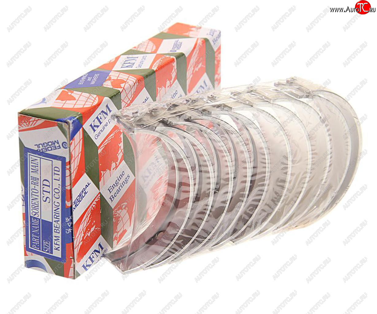 3 799 р. Вкладыши HYUNDAI Santa Fe (10-) (2.2),ix35 (10-) (2.0) (TCI) коренные STD комплект (10шт.) KFM KFM 21020-2f904  с доставкой в г. Пермь