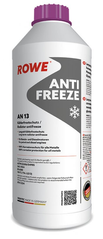 1 449 р. Антифриз красный концентрат 1.5л AN G13 HIGHTEC ROWE ROWE 21062-0015-99  с доставкой в г. Пермь. Увеличить фотографию 3