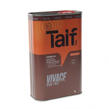 699 р. Масло моторное VIVACE PAO 5W40 SNCFA3B4 синт.1л TAIF TAIF 211025  с доставкой в г. Пермь. Увеличить фотографию 1