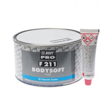 1 399 р. Шпатлевка полиэфирная SOFT 211 1.8кг BODY BODY 2112300012  с доставкой в г. Пермь. Увеличить фотографию 1