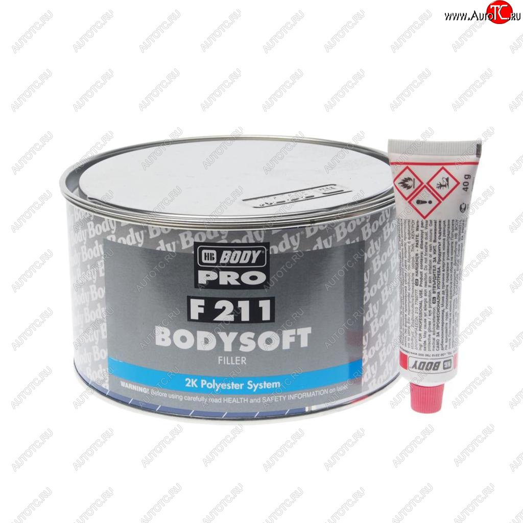 1 399 р. Шпатлевка полиэфирная SOFT 211 1.8кг BODY BODY 2112300012  с доставкой в г. Пермь