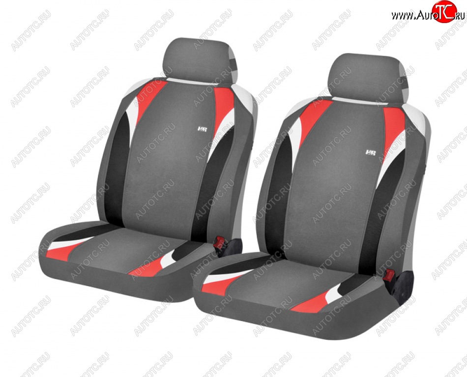 889 р. Универсальные чехлы сидений (майка, 4 предм., полиэстер)Formula Front CARFASHION   (серый)  с доставкой в г. Пермь