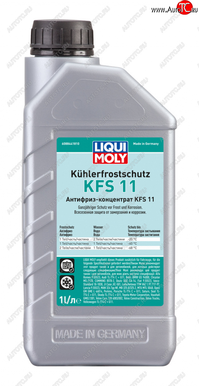 1 339 р. Антифриз синий -76C концентрат 1л LM G11 LIQUI MOLY LIQUI MOLY 21149  с доставкой в г. Пермь