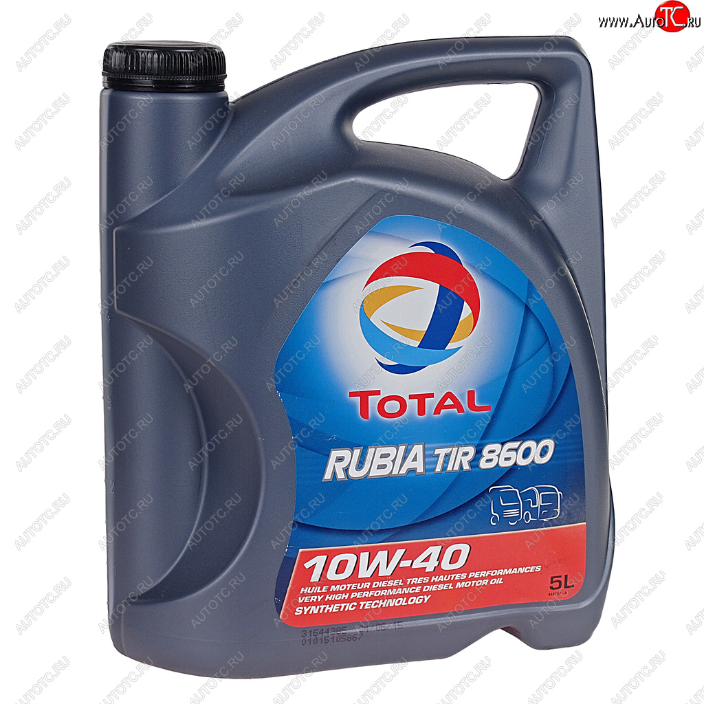 4 899 р. Масло дизельное RUBIA TIR 8600 10W40 псинт.5л TOTAL TOTAL 213670  с доставкой в г. Пермь