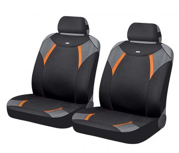 769 р. Накидка на сиденье полиэстер черная (4 предм.) (2шт.) Viper Glossy Front CARFASHION CARFASHION 21369  с доставкой в г. Пермь. Увеличить фотографию 1