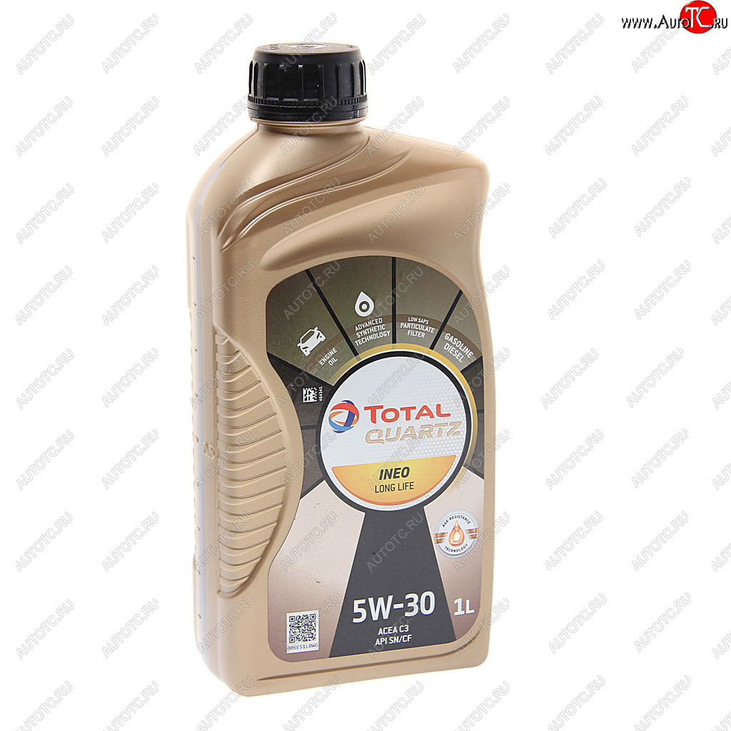 1 639 р. Масло моторное QUARTZ INEO L LIFE 5W30 синт.1л TOTAL TOTAL 213818  с доставкой в г. Пермь