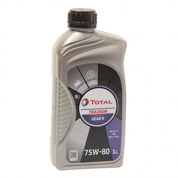 1 369 р. Масло трансмиссионное TRAXIUM Gear 8 75W80 GL-4 1л TOTAL TOTAL 214082  с доставкой в г. Пермь. Увеличить фотографию 1