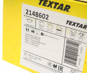 4 999 р. Колодки тормозные передние (4шт.) TEXTAR BMW X5 E53 рестайлинг (2003-2006)  с доставкой в г. Пермь. Увеличить фотографию 3